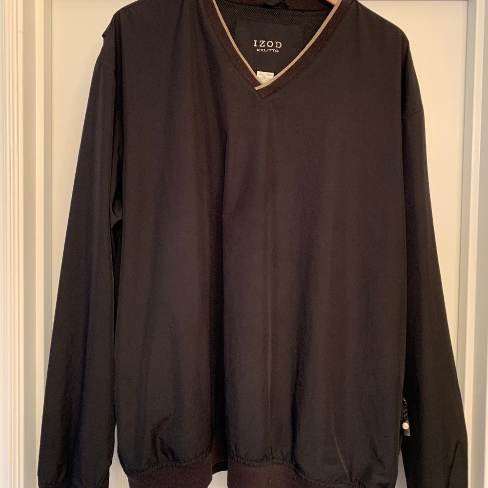 IZOD Black Pullover Golf Jacket- Men's XXL
